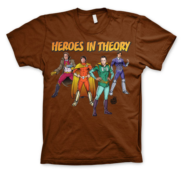 Billede af The Big Bang Theory, Heroes In Theory T-Shirt
