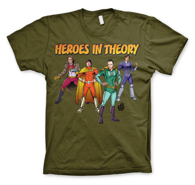Billede af The Big Bang Theory, Heroes In Theory T-Shirt