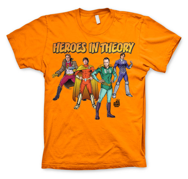 Billede af The Big Bang Theory, Heroes In Theory T-Shirt
