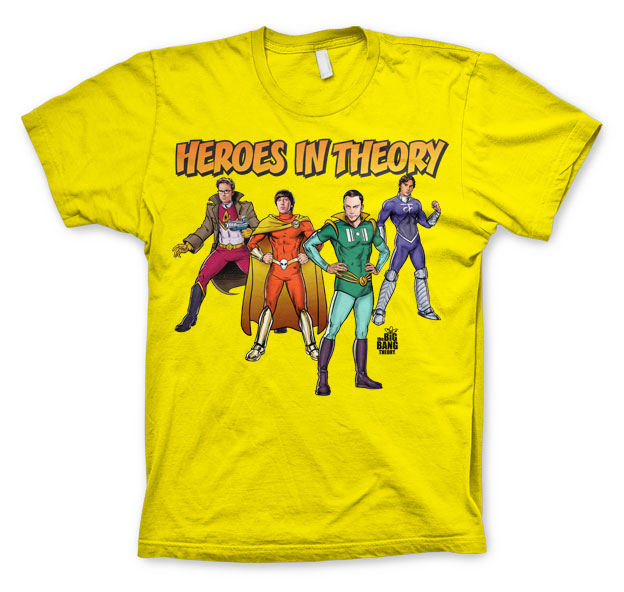 Billede af The Big Bang Theory, Heroes In Theory T-Shirt