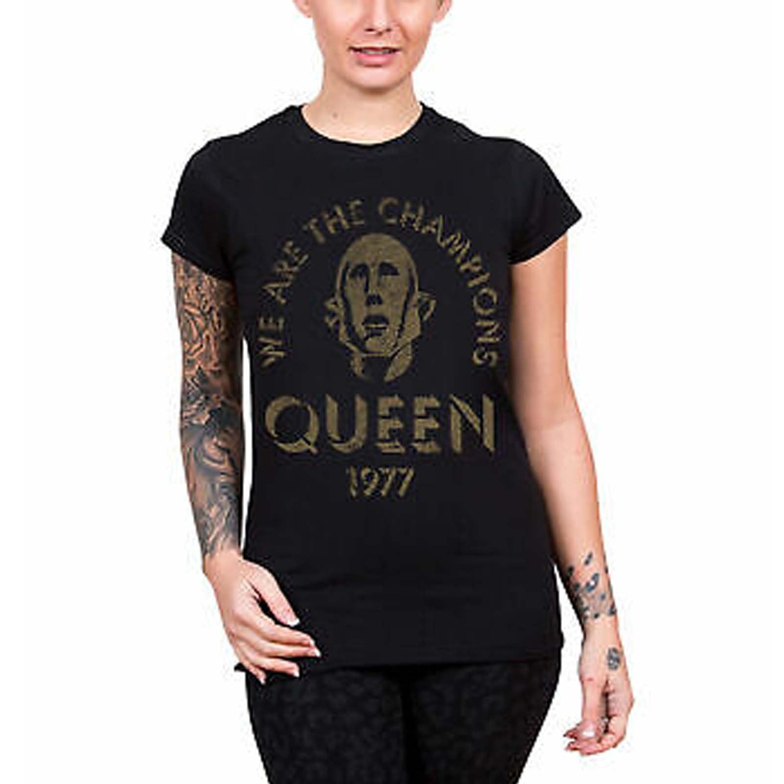 Billede af Queen We Are The Champions T-shirt til kvinder